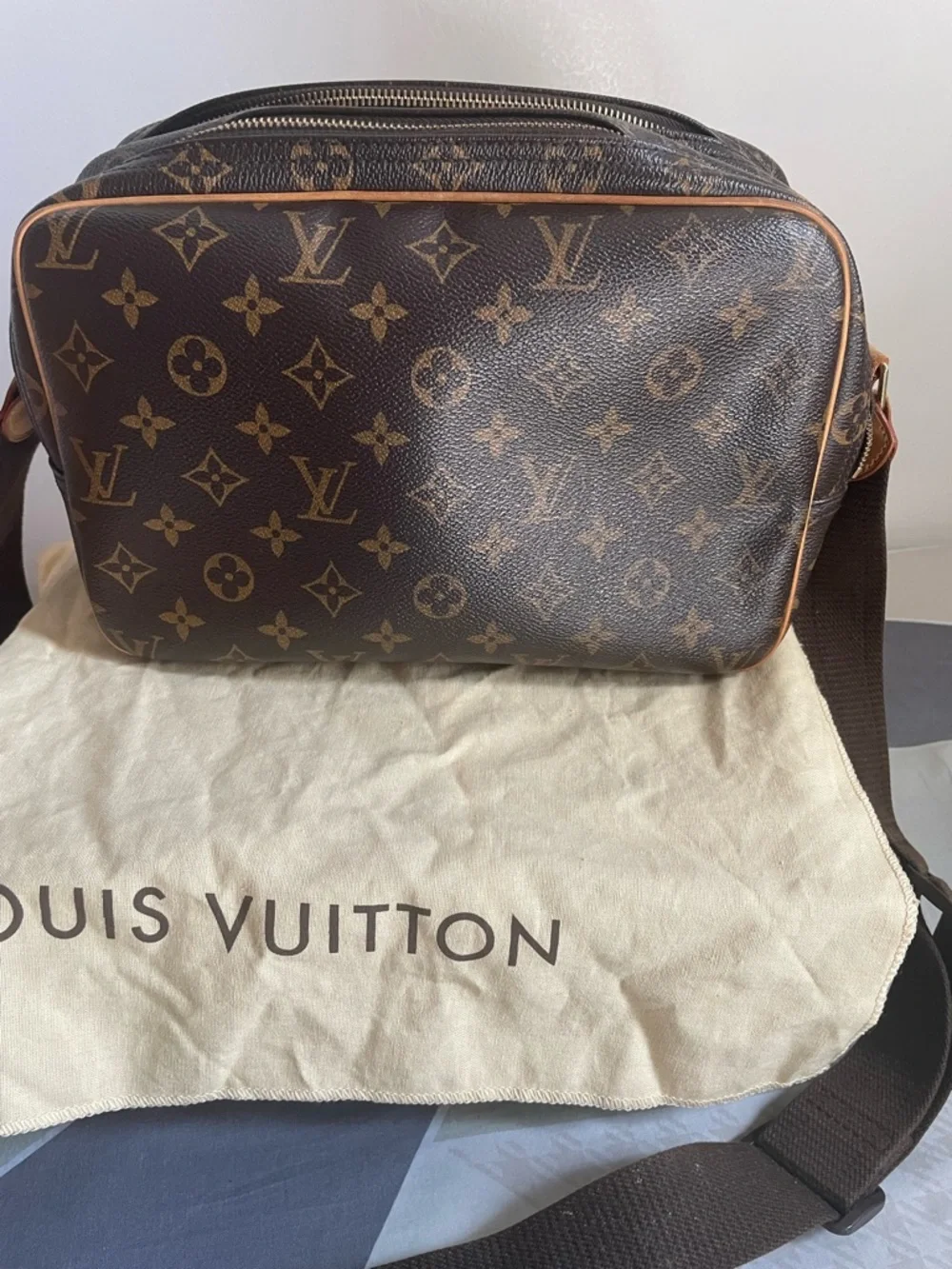 Louis Vuitton Monogram Reporter PM Crossbody Bag in Brown - Picture 2 of 7